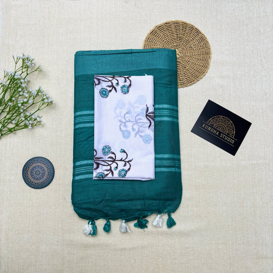 Linen Cotton - Teal